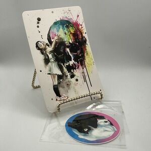 Lora Zombie Postcard "Girls Love Skulls" & Sticker Love Cats / Art Print